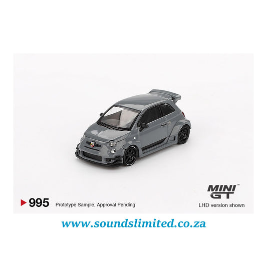 Mini GT #995 Abarth 595 LB-WORKS x Abas Works Grey