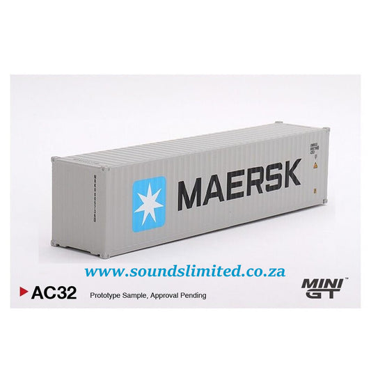Mini GT #AC32 1/64 Dry Container 40' "Maersk"