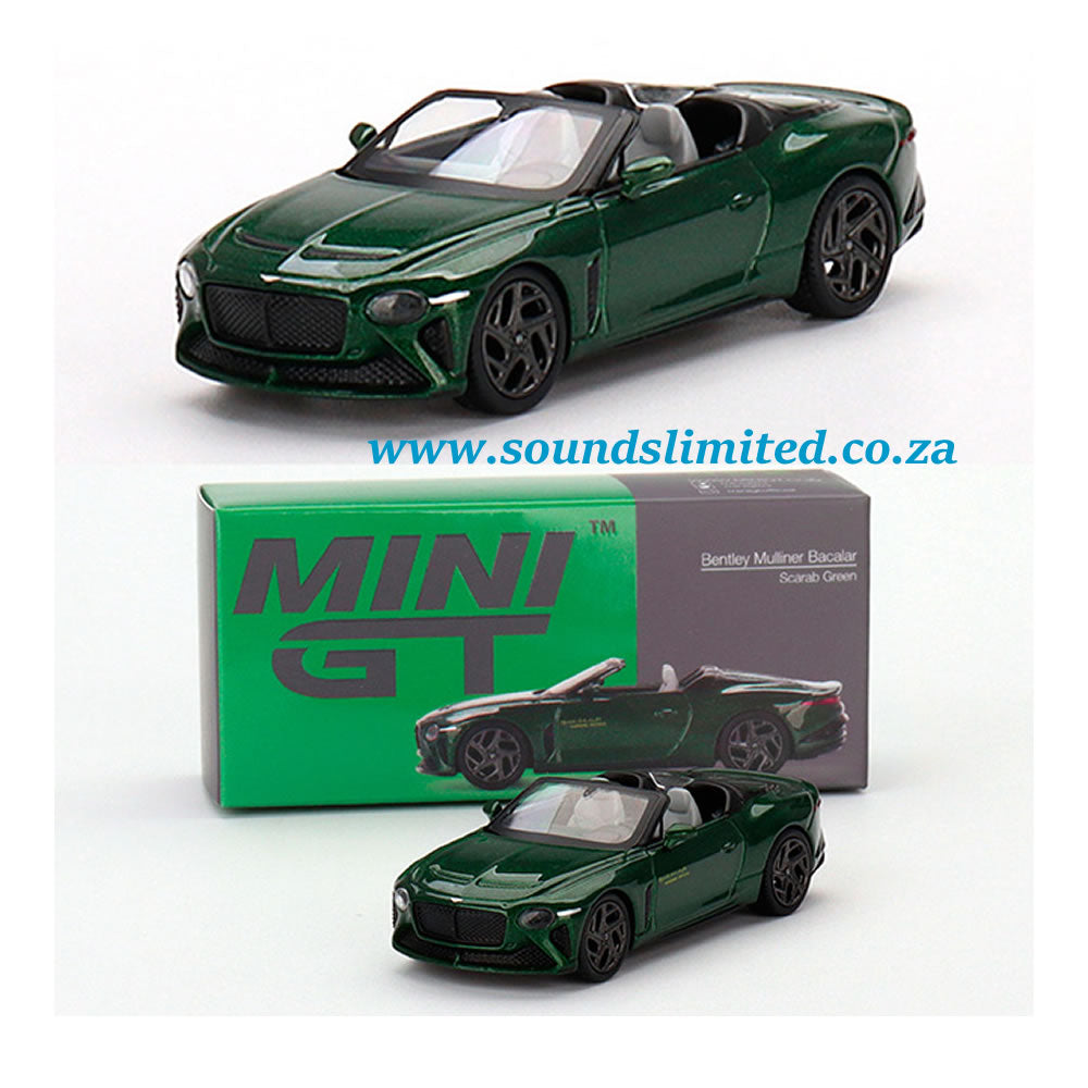 Mini GT Bentley Mulliner Bacalar Scarab Green 1/64 #492