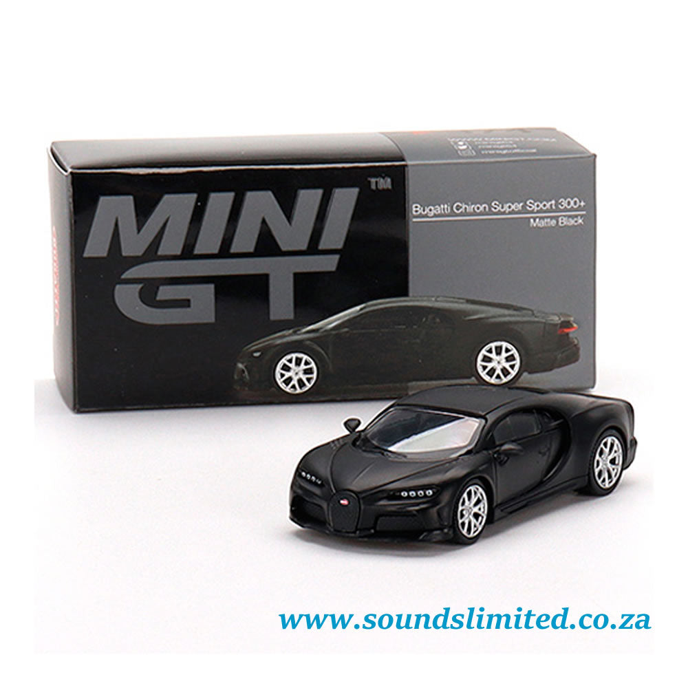 Mini GT Bugatti Chiron Super Sport 300+ Matte Black #374 1/64