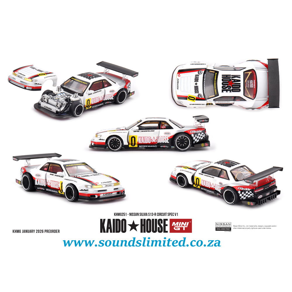 Mini GT Kaido House #251 Nissan Silvia S13-R Circuit Spec V1