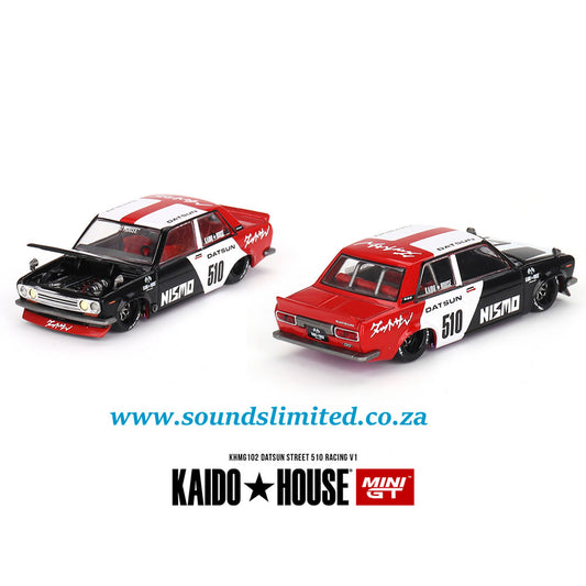 Mini GT Kaido House KHMG102 Datsun Street 510 Racing V1 #102