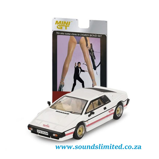 Mini GT No.907 Lotus Esprit Turbo 007 “FOR YOUR EYES ONLY” English Blister Packaging MGT00907-007E - James Bond - #907