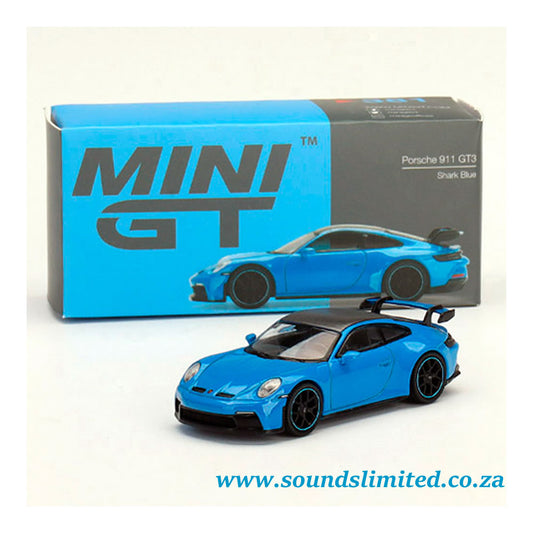 Mini GT Porsche 911 (992) GT3 Shark Blue #381 1/64