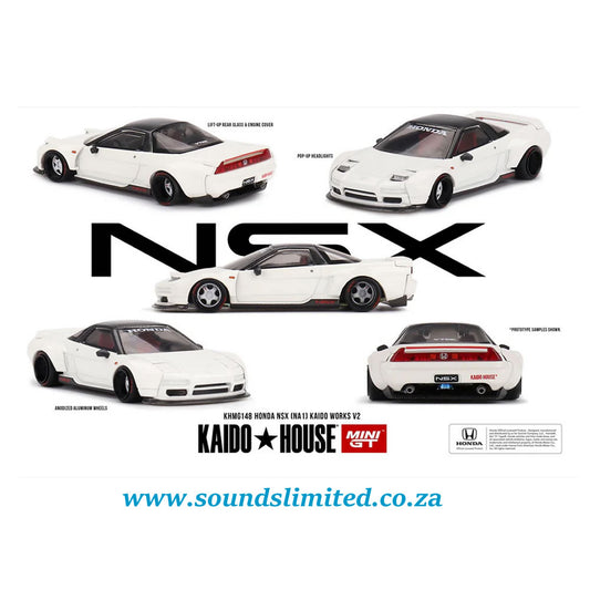 Mini GT x Kaido House #148 Honda NSX (NA 1) Kaido Works V2 White