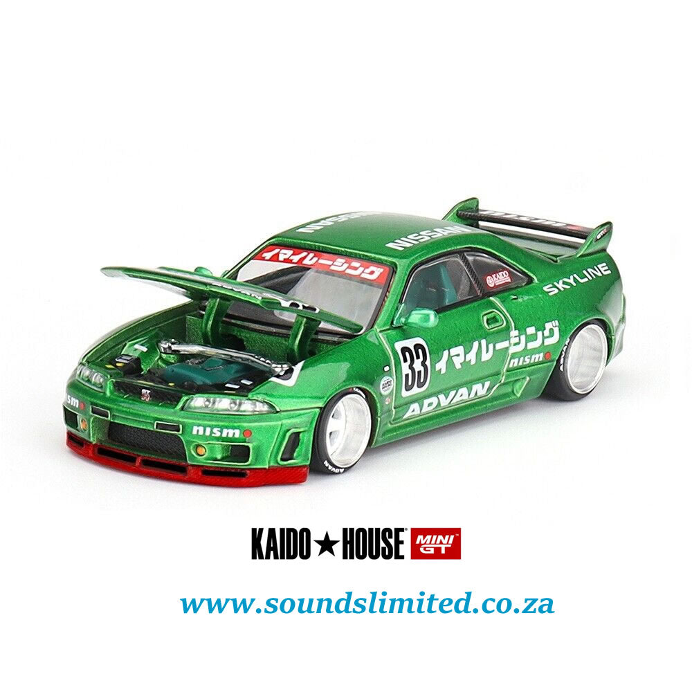 Mini GT x Kaido House #150 Nissan Skyline GT-R (R33) Imai Racing V1
