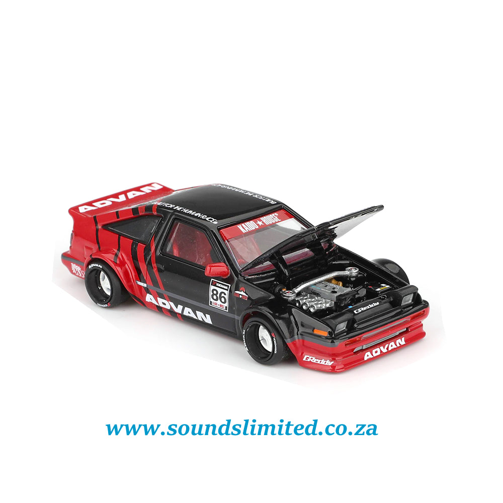Mini GT x Kaido House #214 Toyota AE86 Sprinter Trueno Kaido ADVAN
