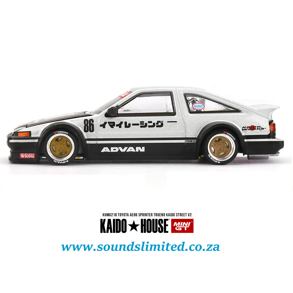 Mini GT x Kaido House #218 Toyota AE86 Sprinter Trueno Kaido Street V2
