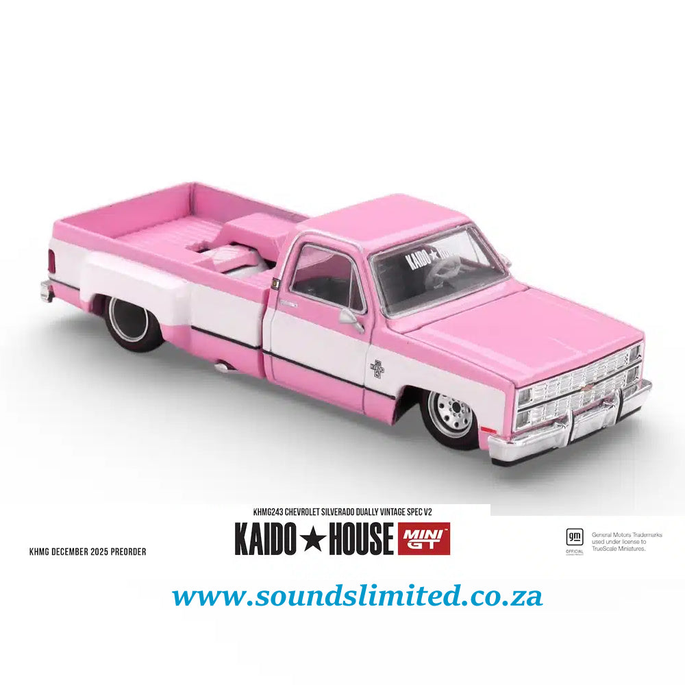Mini GT x Kaido House #243 Chevrolet Silverado Dually Vintage Spec V2