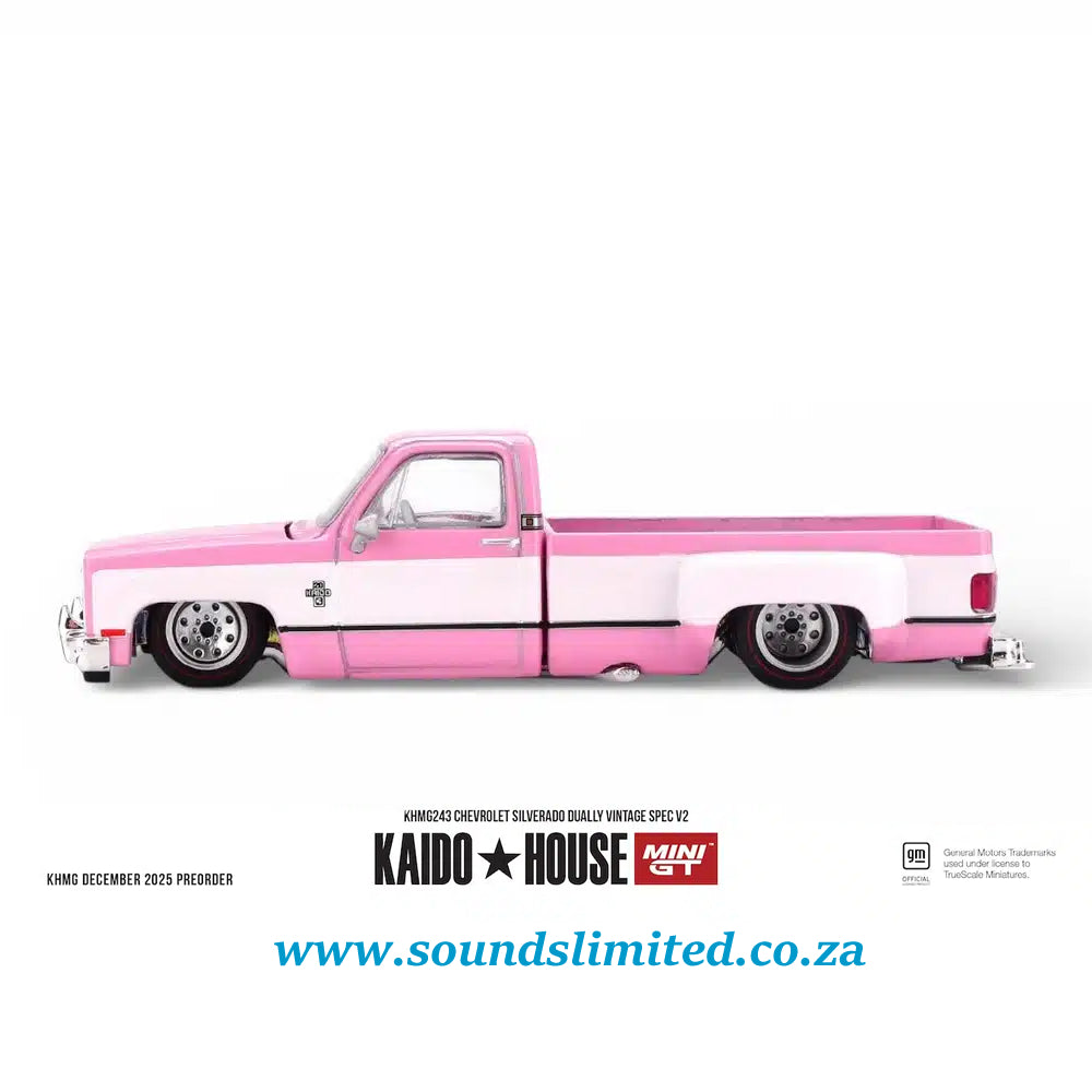 Mini GT x Kaido House #243 Chevrolet Silverado Dually Vintage Spec V2