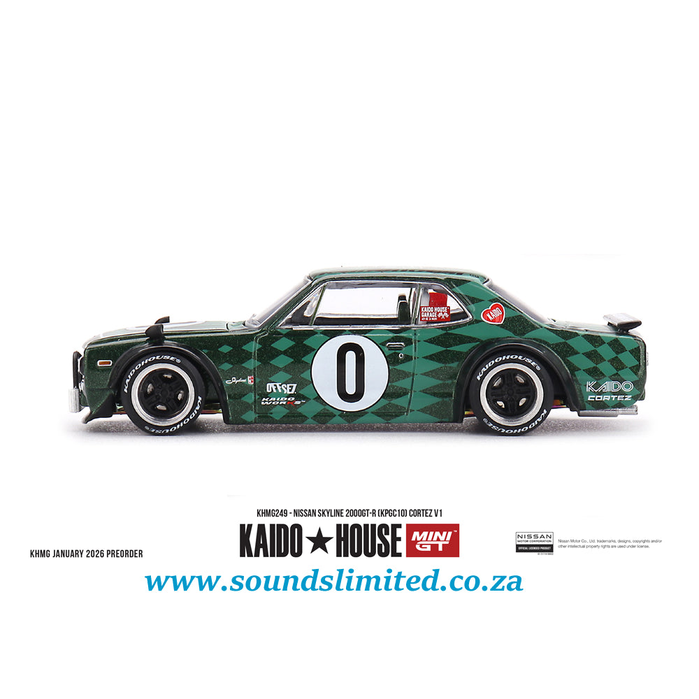 Mini GT x Kaido House #249 Nissan Skyline 2000GT-R (KPGC10) Cortez V1