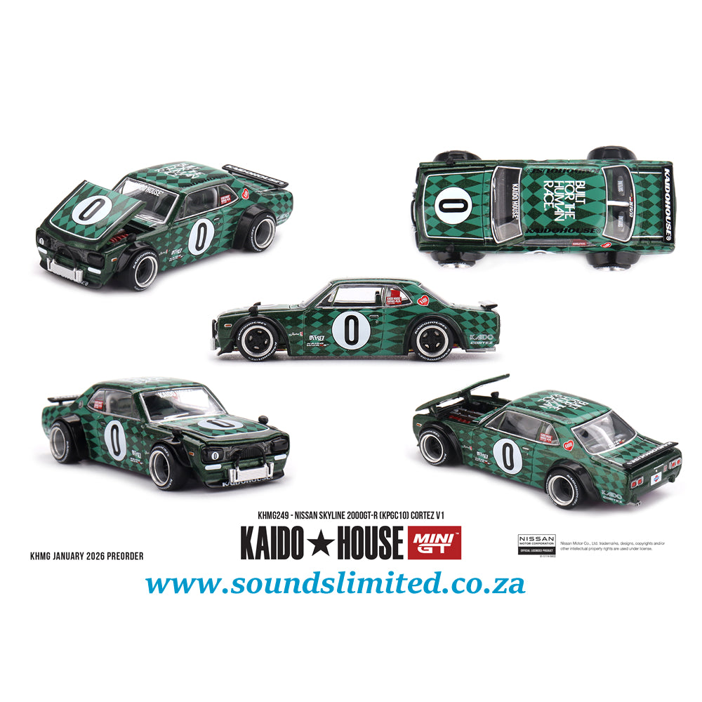 Mini GT x Kaido House #249 Nissan Skyline 2000GT-R (KPGC10) Cortez V1