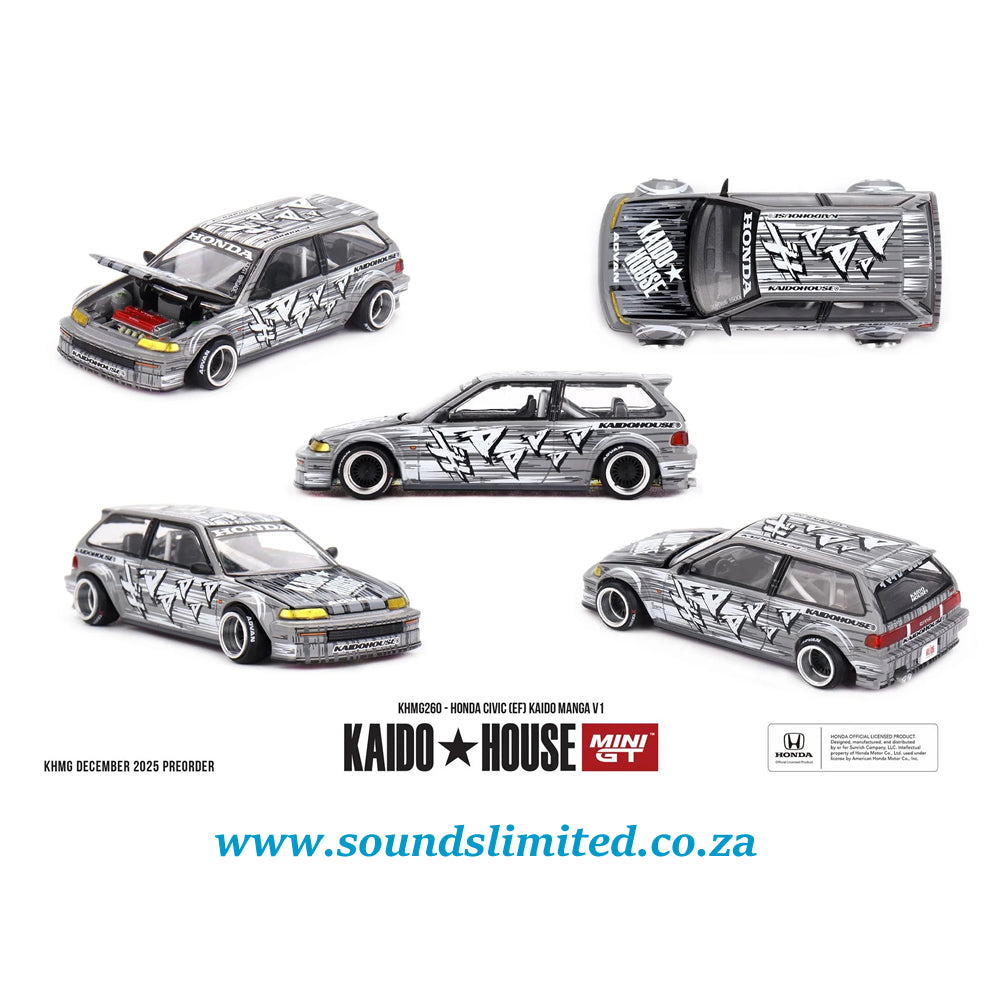 Mini GT x Kaido House #260 Honda Civic (EF) Kaido Manga V1