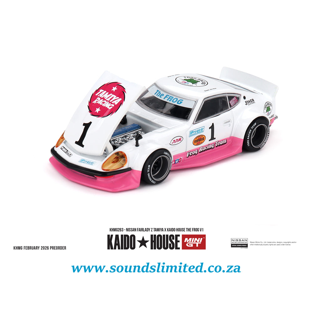 Mini GT x Kaido House #263 Nissan Fairlady Z TAMIYA x KAIDO HOUSE "The FROG" V1