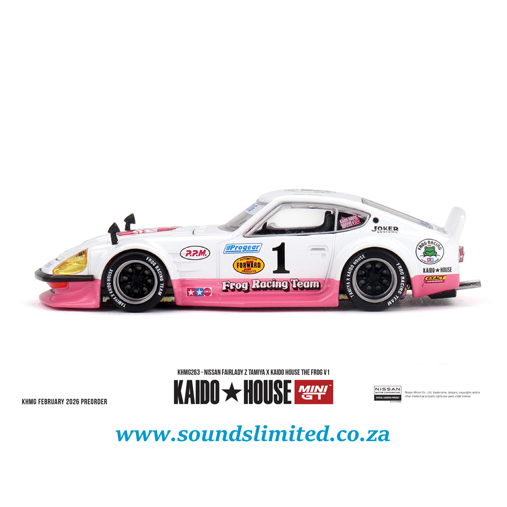 Mini GT x Kaido House #263 Nissan Fairlady Z TAMIYA x KAIDO HOUSE "The FROG" V1