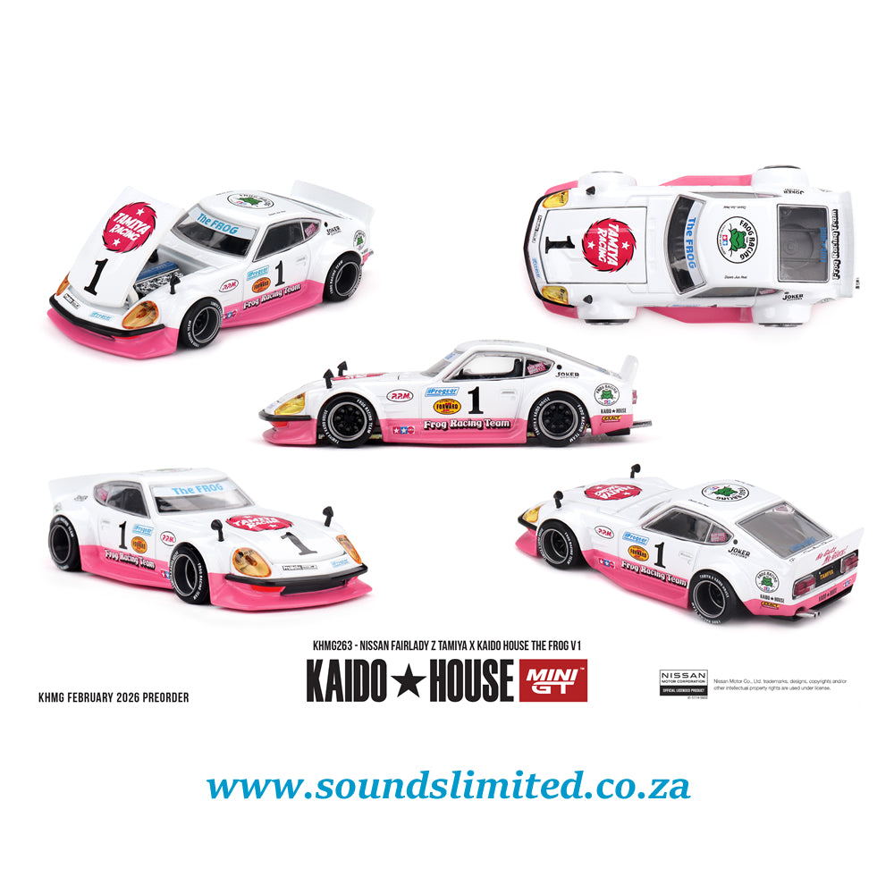 Mini GT x Kaido House #263 Nissan Fairlady Z TAMIYA x KAIDO HOUSE "The FROG" V1