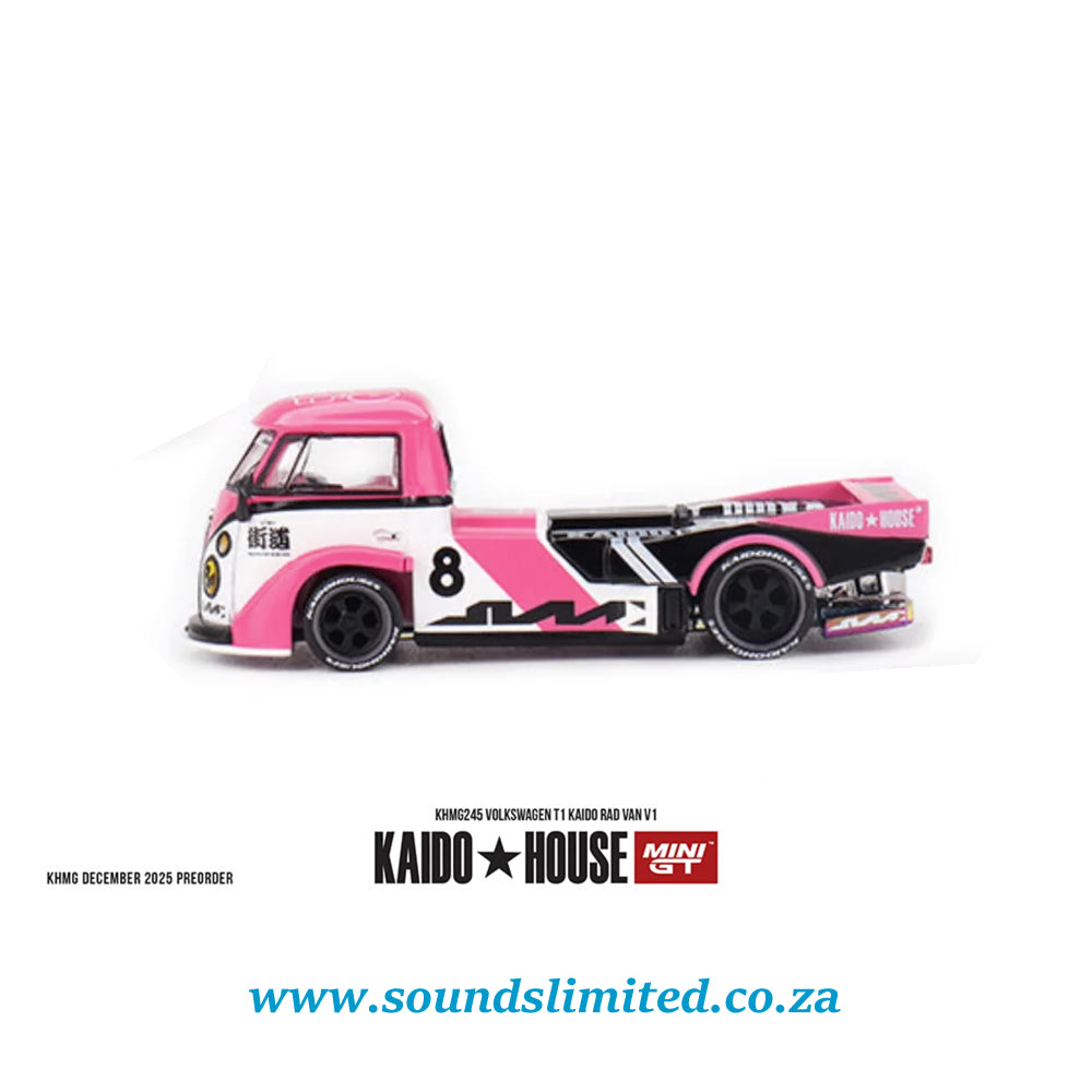 Mini GT x Kaido House Volkswagen T1 KAIDO RADVAN V1 Pink #245