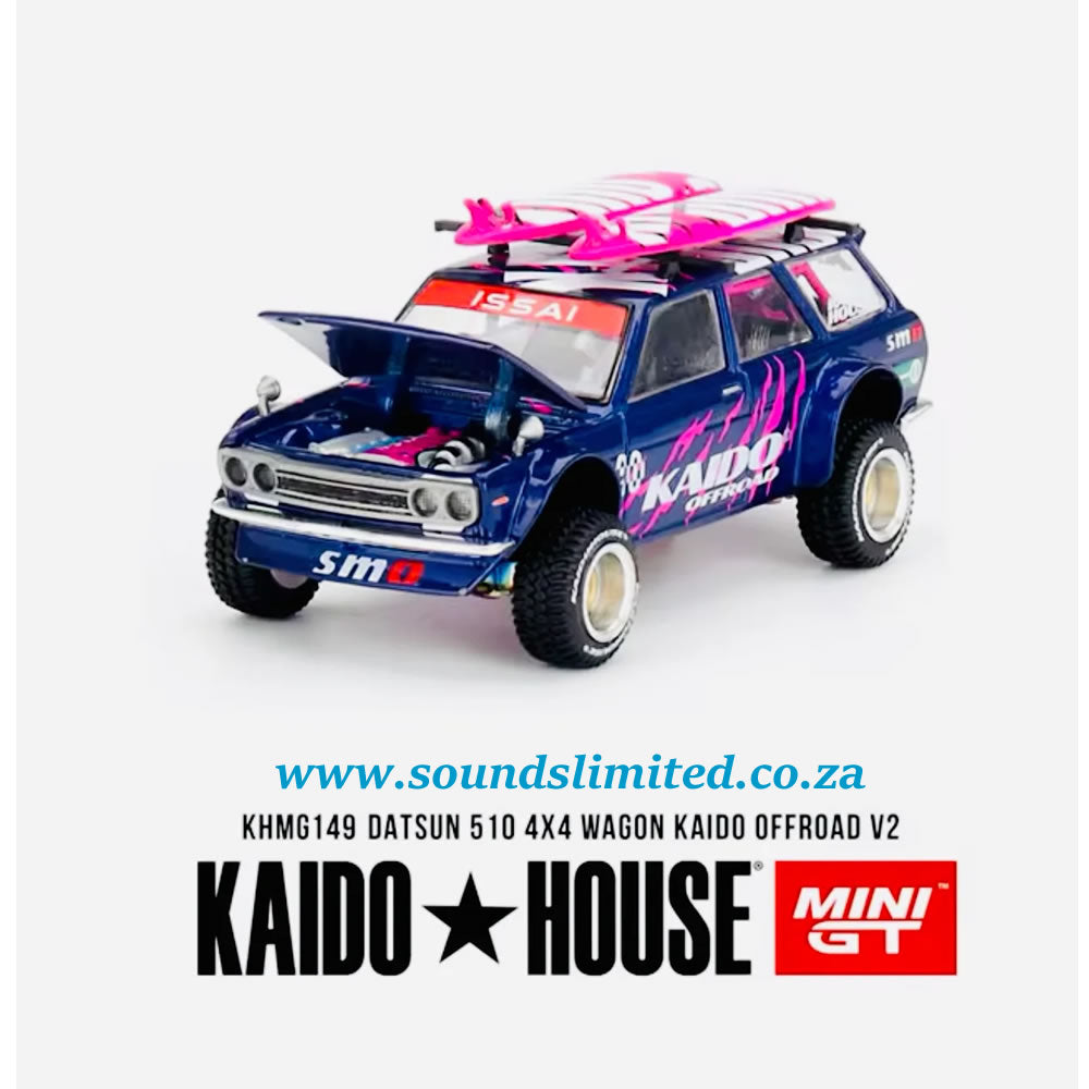 Mini GT x Kaidohouse #149 Datsun 510 4x4 Wagon Kaido Offroad V2
