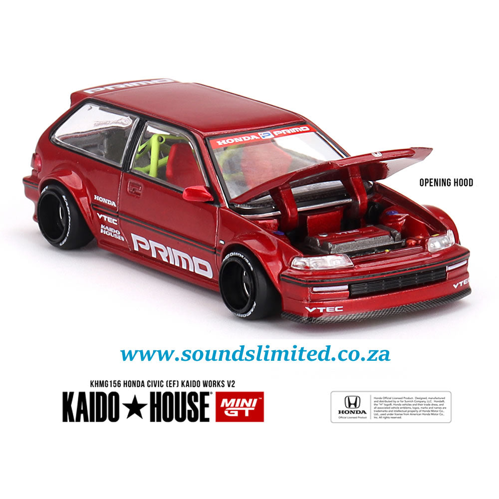Mini GT x Kaidohouse #156 Honda Civic (EF) Kaido Works V2