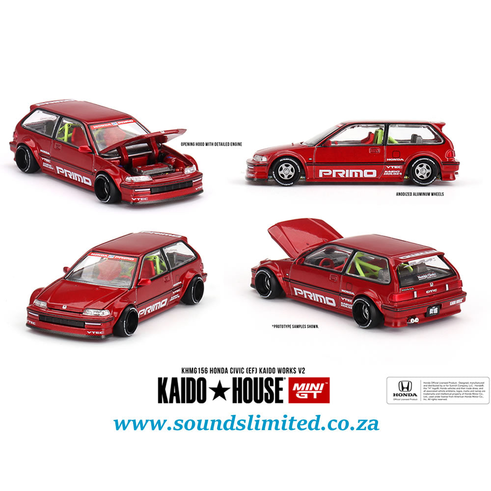 Mini GT x Kaidohouse #156 Honda Civic (EF) Kaido Works V2