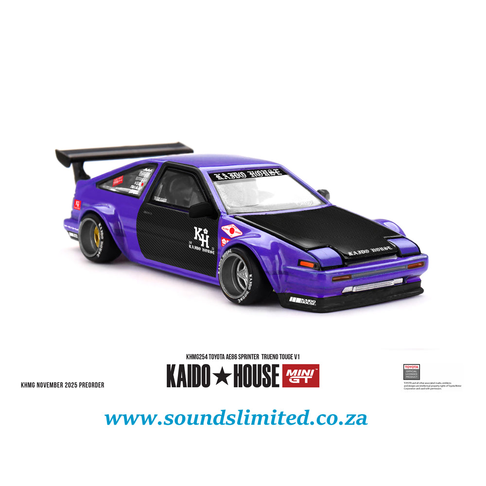 Mini GT x Kaidohouse Toyota AE86 Sprinter Trueno TOUGE V1 #254