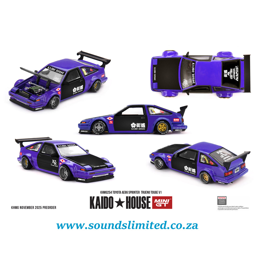 Mini GT x Kaidohouse Toyota AE86 Sprinter Trueno TOUGE V1 #254