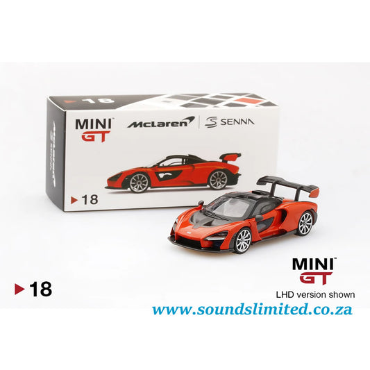 MiniGT #018 1/64 McLaren Senna Mira (Orange)