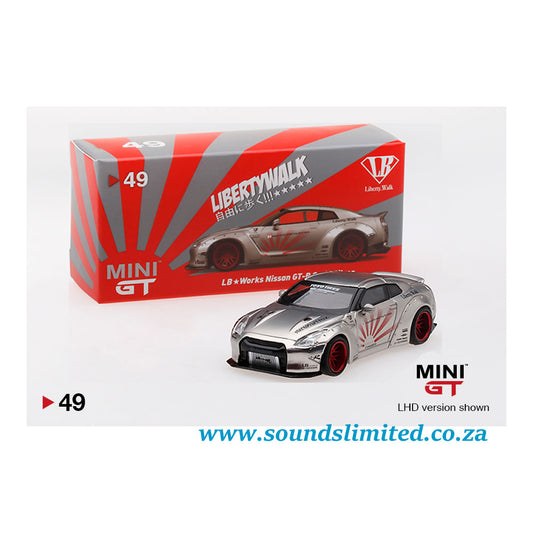 MiniGT #49 LB★WORKS Nissan GT-R (R35) Satin Silver