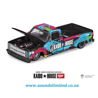 Mini GT Kaido House #285 Chevrolet Silverado Dually Kaido Splash V1