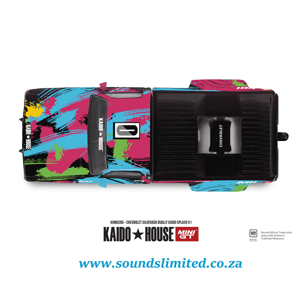 Mini GT Kaido House #285 Chevrolet Silverado Dually Kaido Splash V1
