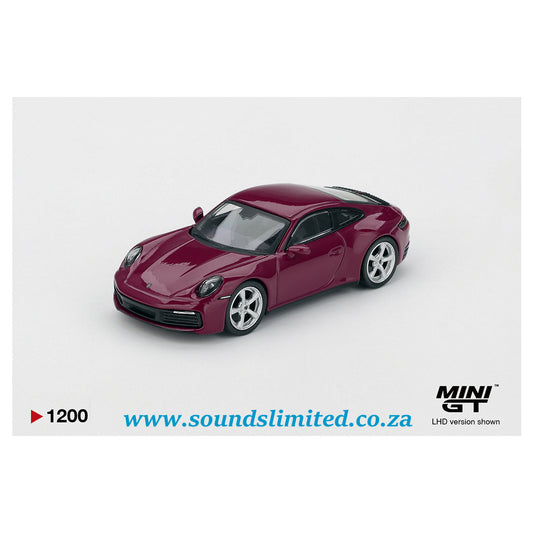Mini GT Porsche 911 (992.1) Rubystone Red Set MGTS0021