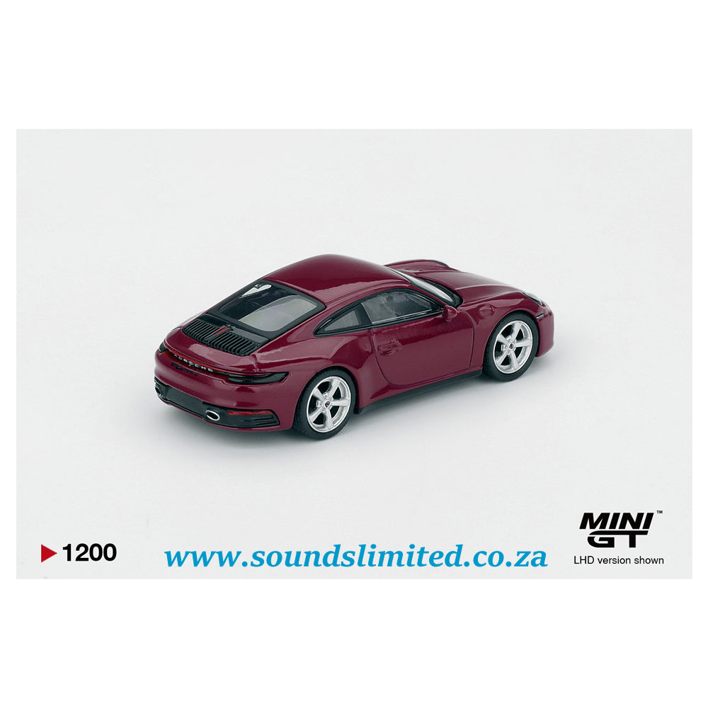 Mini GT Porsche 911 (992.1) Rubystone Red Set MGTS0021