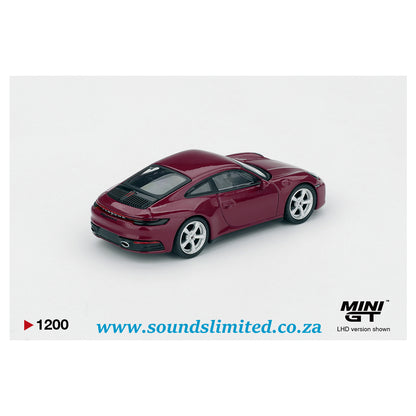 Mini GT Porsche 911 (992.1) Rubystone Red Set MGTS0021