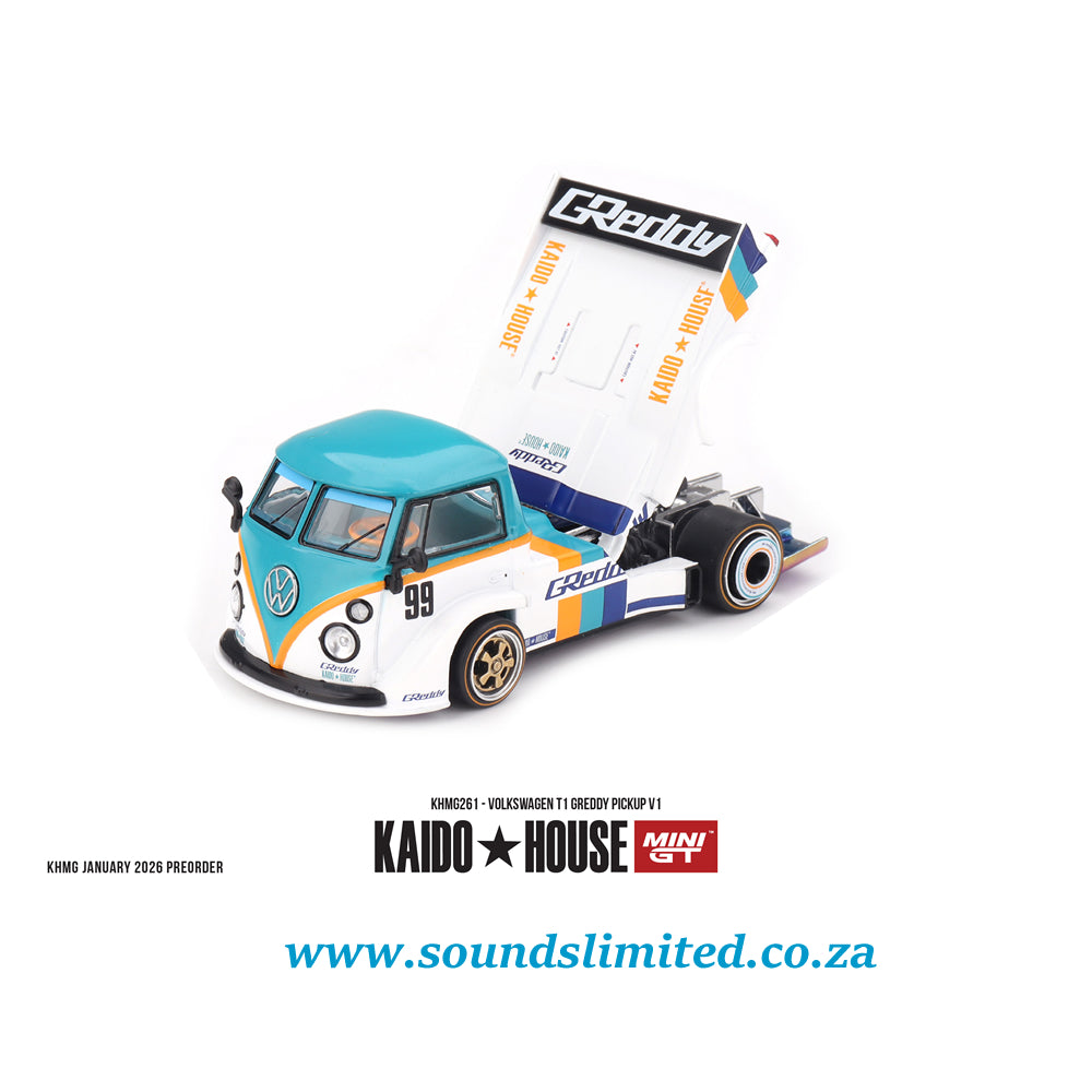 Mini GT #261 Volkswagen T1 GReddy Pickup V1