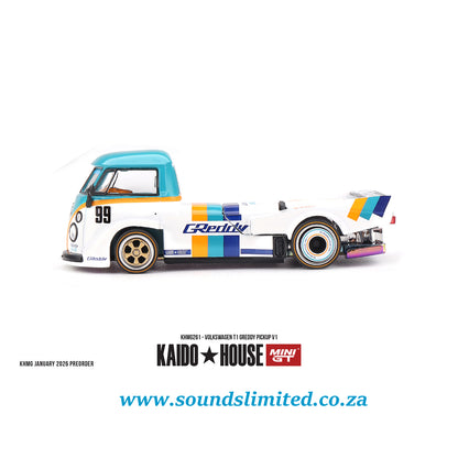 Mini GT #261 Volkswagen T1 GReddy Pickup V1