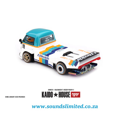 Mini GT #261 Volkswagen T1 GReddy Pickup V1
