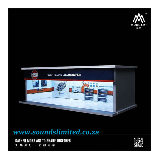 MoreArt 1/64 Gulf Lighting Version Assembly and Maintenance Workshop - Garage MO914106