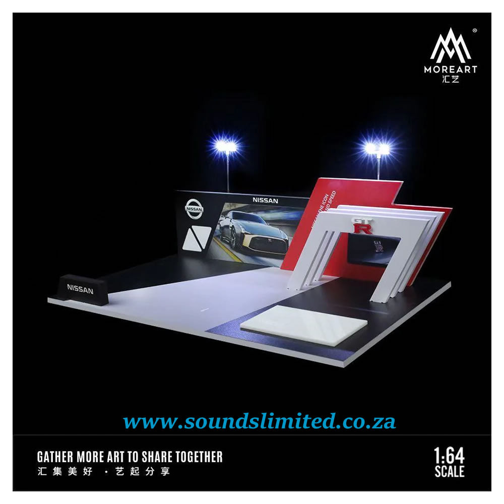 MoreArt 1/64 Nissan Auto Show Booth Lighting Edition Scene Model MO925204