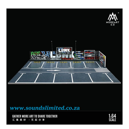 MoreArt 1/64 Parking Lot Scene lbwk - MO641067