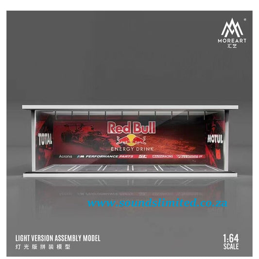 MoreArt 1/64 Scale Red Bull Parking Garage Light Edition Assembly Scene Diorama MO644034