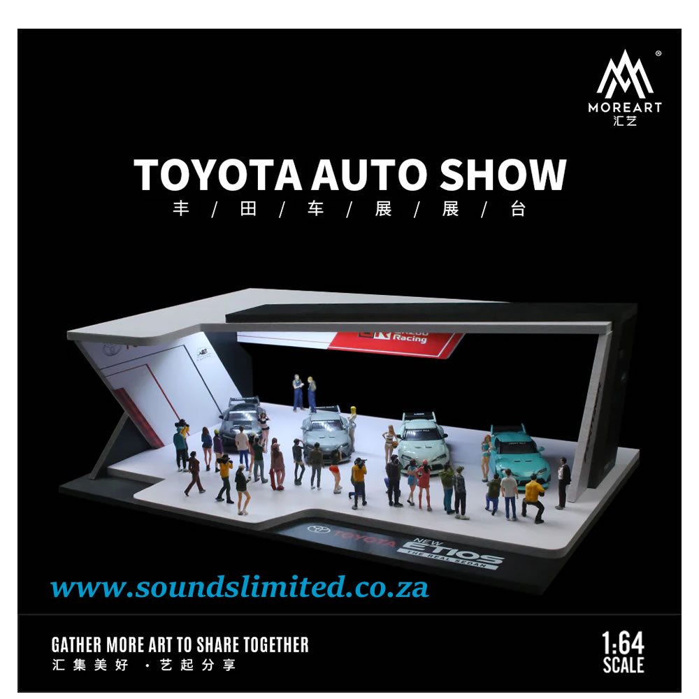 MoreArt 1/64 Toyota Auto Showroom MO925206 Diorama Toyota Gazoo Racing