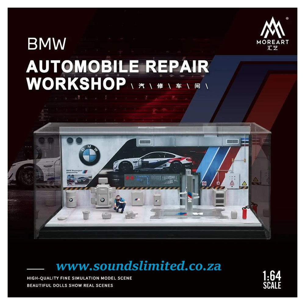Moreart 1/64 BMW Automobile Repair Workshop - Diorama MO901205