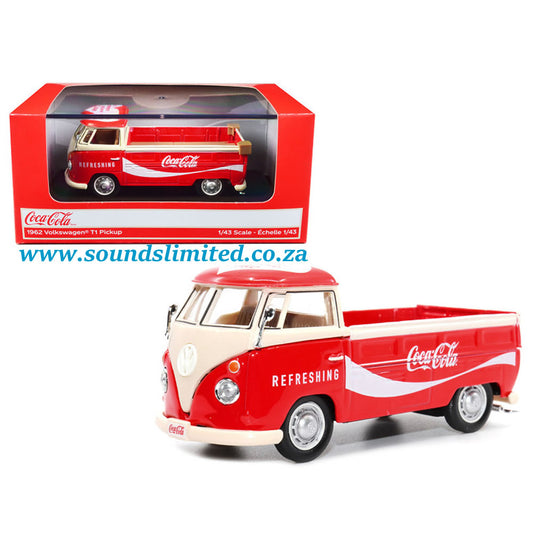 Motor City Classics MCC 1962 Volkswagen T1 Pickup Truck "Refreshing Coca-Cola" 1/43 Diecast