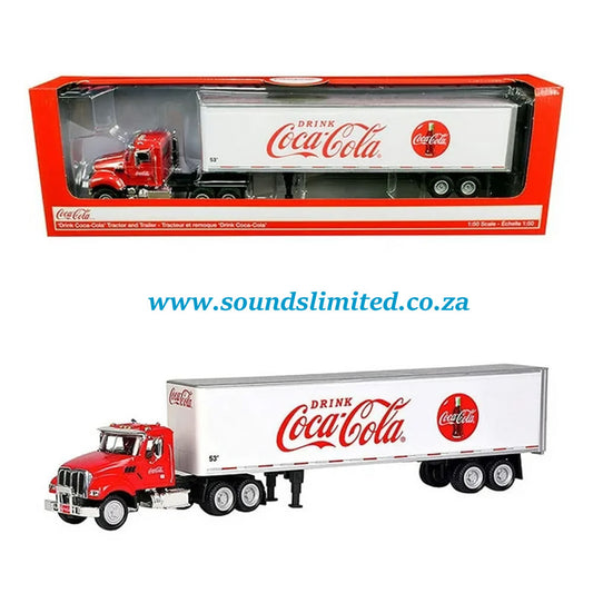 Motor City Classics MCC 450025 Truck Tractor with 53' Trailer "Drink Coca-Cola" Red and White 1/50 Diecast Model