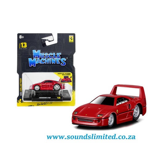 Maisto Muscle Machines 1:64 - Ferrari F40 Red 15558RD #13