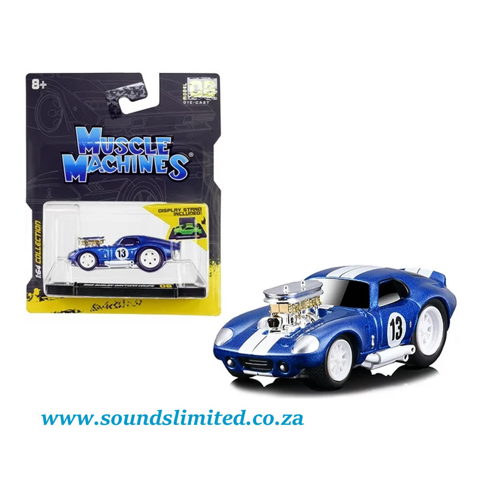 Maisto Muscle Machines 1:64 - 1965 Shelby Daytona Coupe Blue Metallic #13