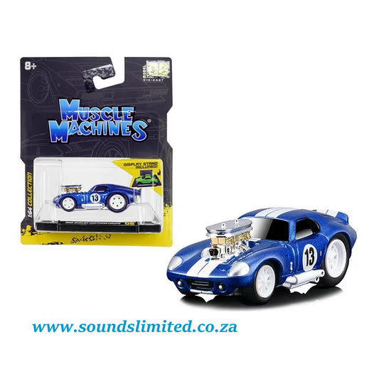 Maisto Muscle Machines 1:64 - 1965 Shelby Daytona Coupe Blue Metallic #13