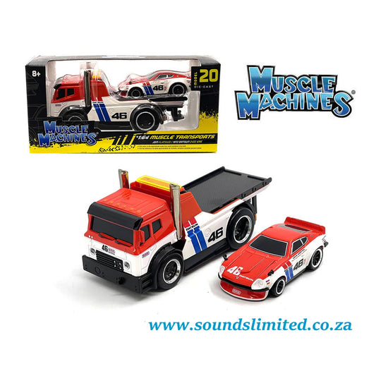 Maisto Muscle Machines #20 JDM Flatbed & 1972 Datsun 240Z BRE 11553