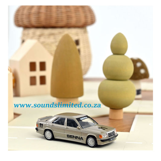Norev Mercedes Benz 190E 2.3 1984 Beige Metallic SENNA car #11 1/43 351196