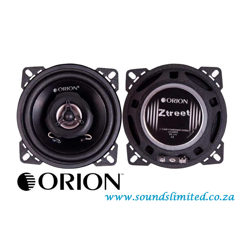 Orion ZTC-400 - 4" ZTREET Coaxial Speaker Set